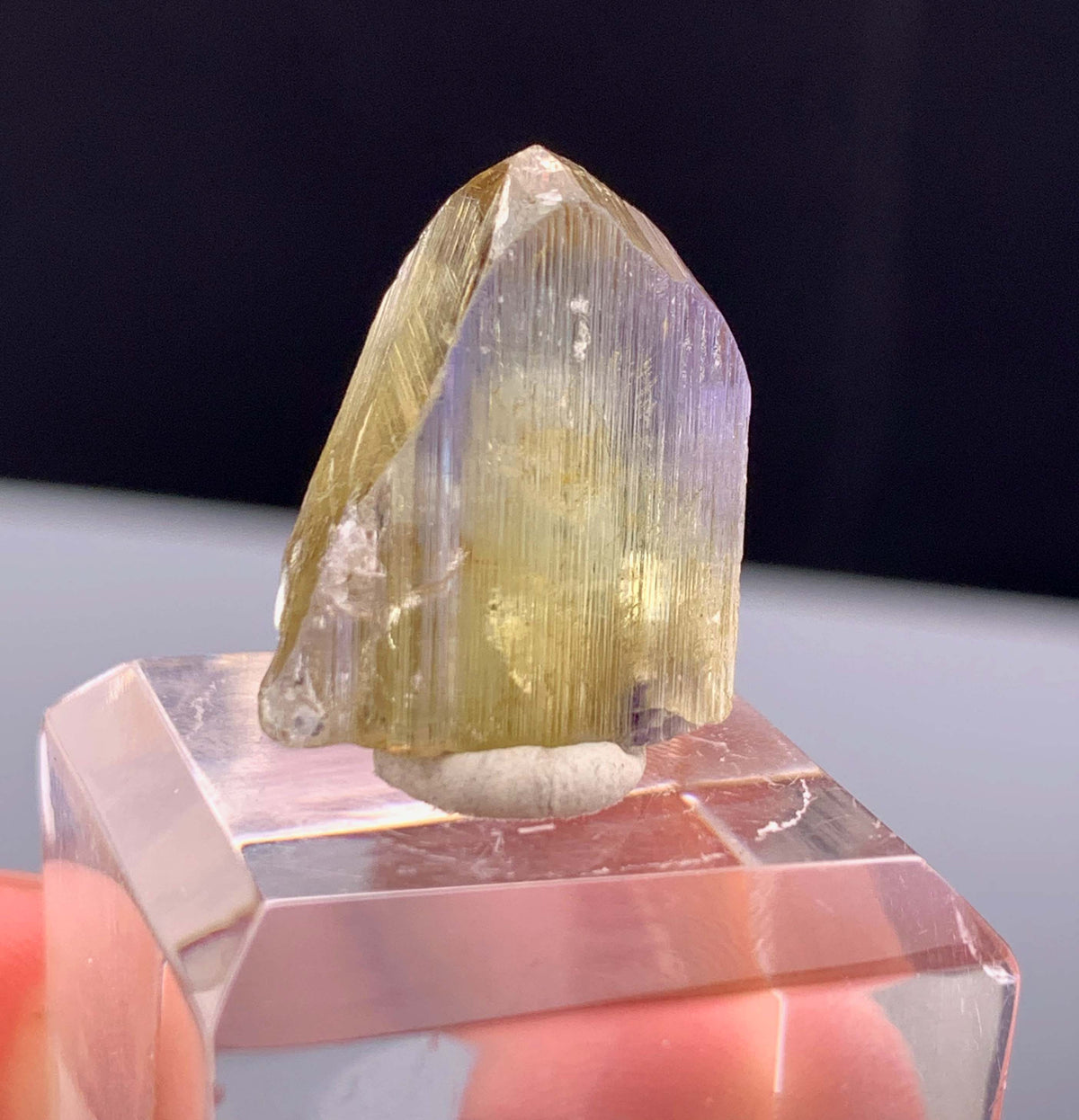 Natural Bicolor Tanzanite Crystal From Tanzania - 20.70 Carats