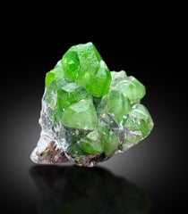 Lush Green Peridot Crystal Cluster, Peridot Specimen, Raw Mineral, Peridot Specimen from Supat Mine Pakistan - 66 gram