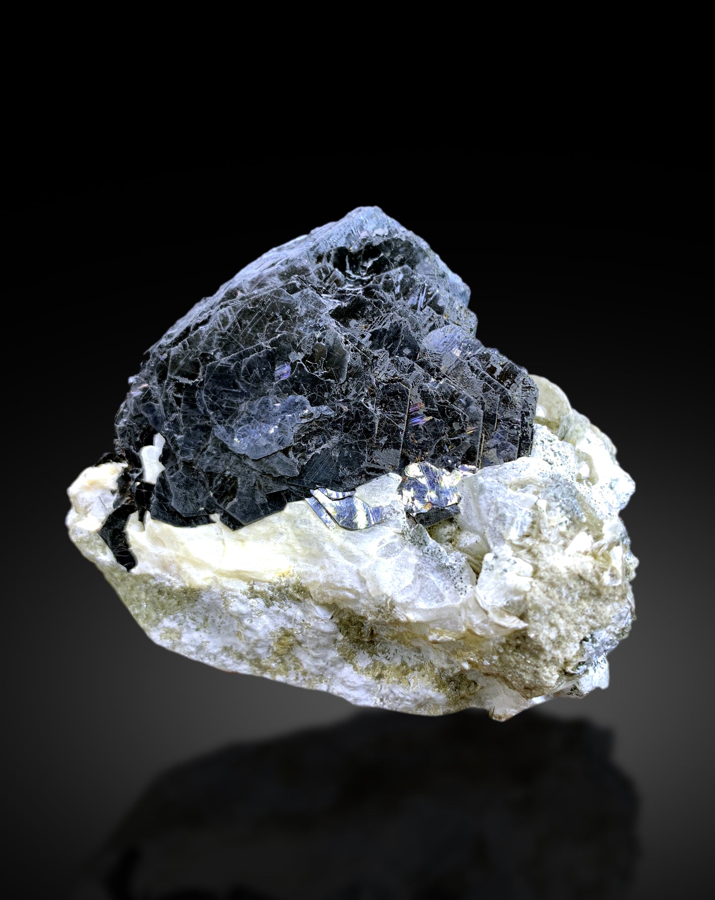 Hematite Flowers on Matrix from Skardu, Pakistan – Lustrous Iron Stone Crystals | Self-Standing Collector Specimen - 164 gram