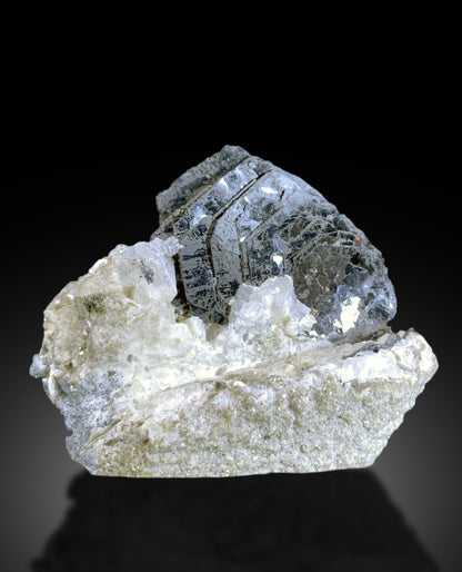 Hematite Flowers on Matrix from Skardu, Pakistan – Lustrous Iron Stone Crystals | Self-Standing Collector Specimen - 164 gram