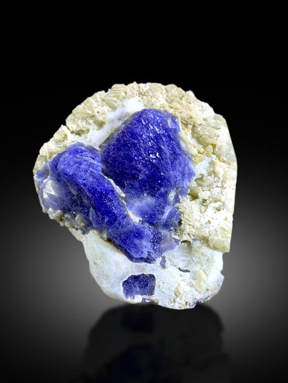 Fluorescent Rare Blue Hackmanite on Matrix from Afghanistan - 369 gram