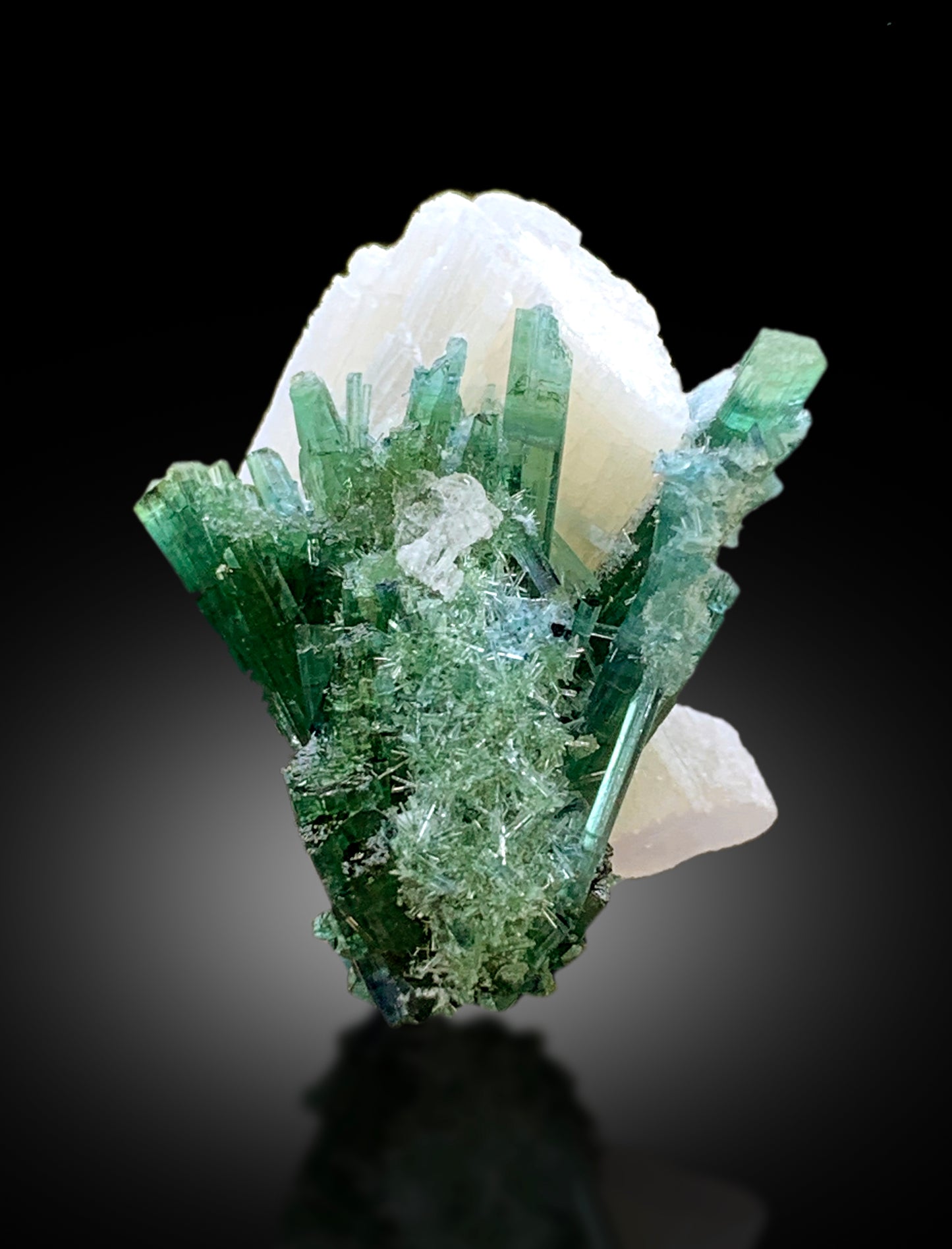 Natural Blue Indicolite Tourmaline Cluster with Mica, Tourmaline Specimen, Raw Mineral, Tourmaline from Afghanistan - 37.90 CT
