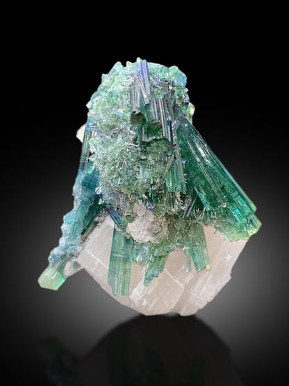 Natural Blue Indicolite Tourmaline Cluster with Mica, Tourmaline Specimen, Raw Mineral, Tourmaline from Afghanistan - 37.90 CT