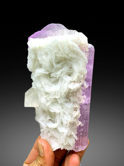 Pink Kunzite Specimen, Kunzite Crystal With Quartz And Albite, Natural Kunzite, Kunzite for sale, Healing Crystal, Mineral Specimen, 772 g