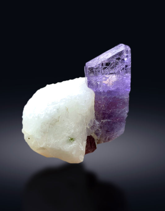 Purple Color Scapolite on Marble Matrix from Badakhshan Afghanistan - 89 grams