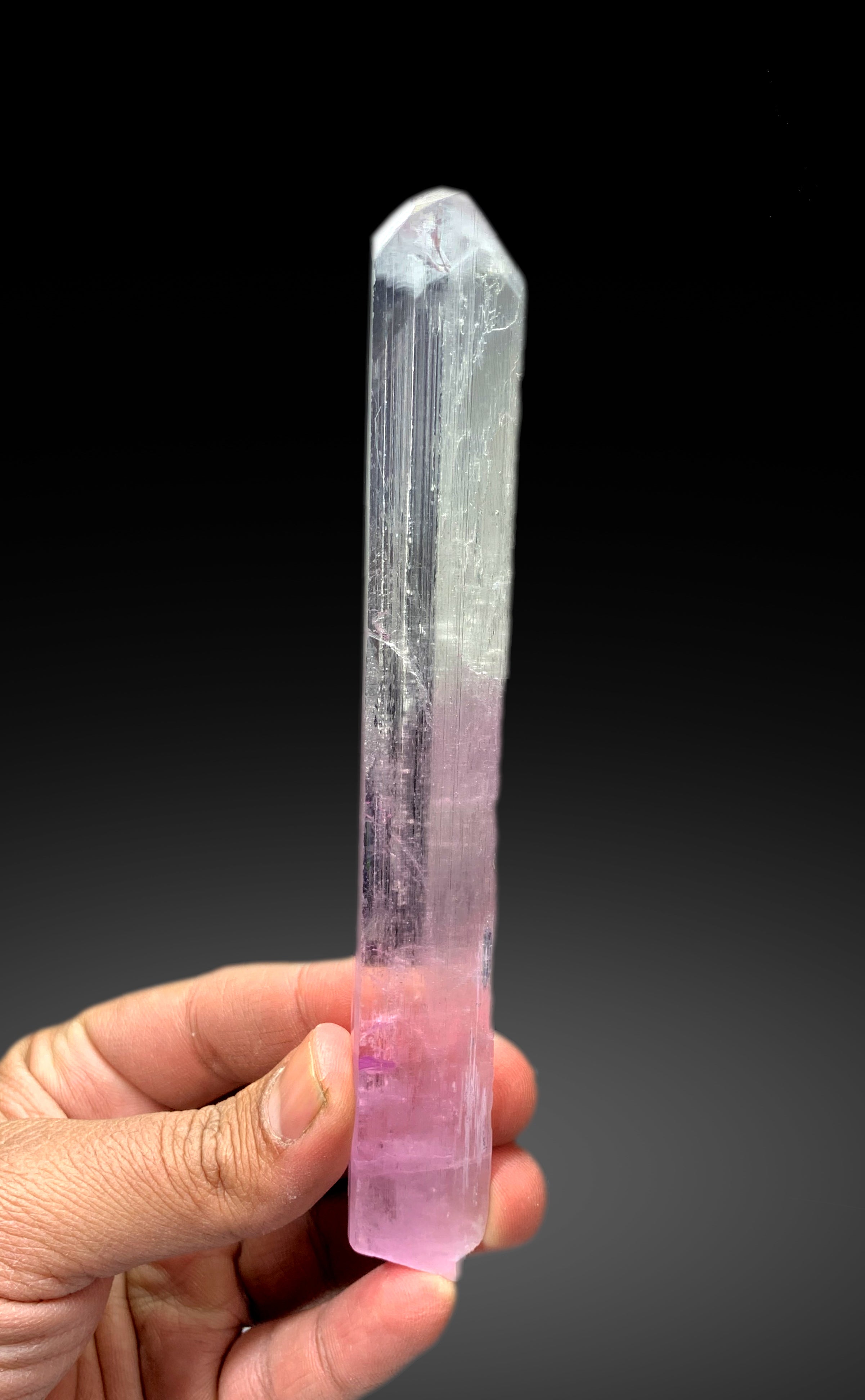 Transparent Pink Kunzite Crystal from Afghanistan - 99 gram