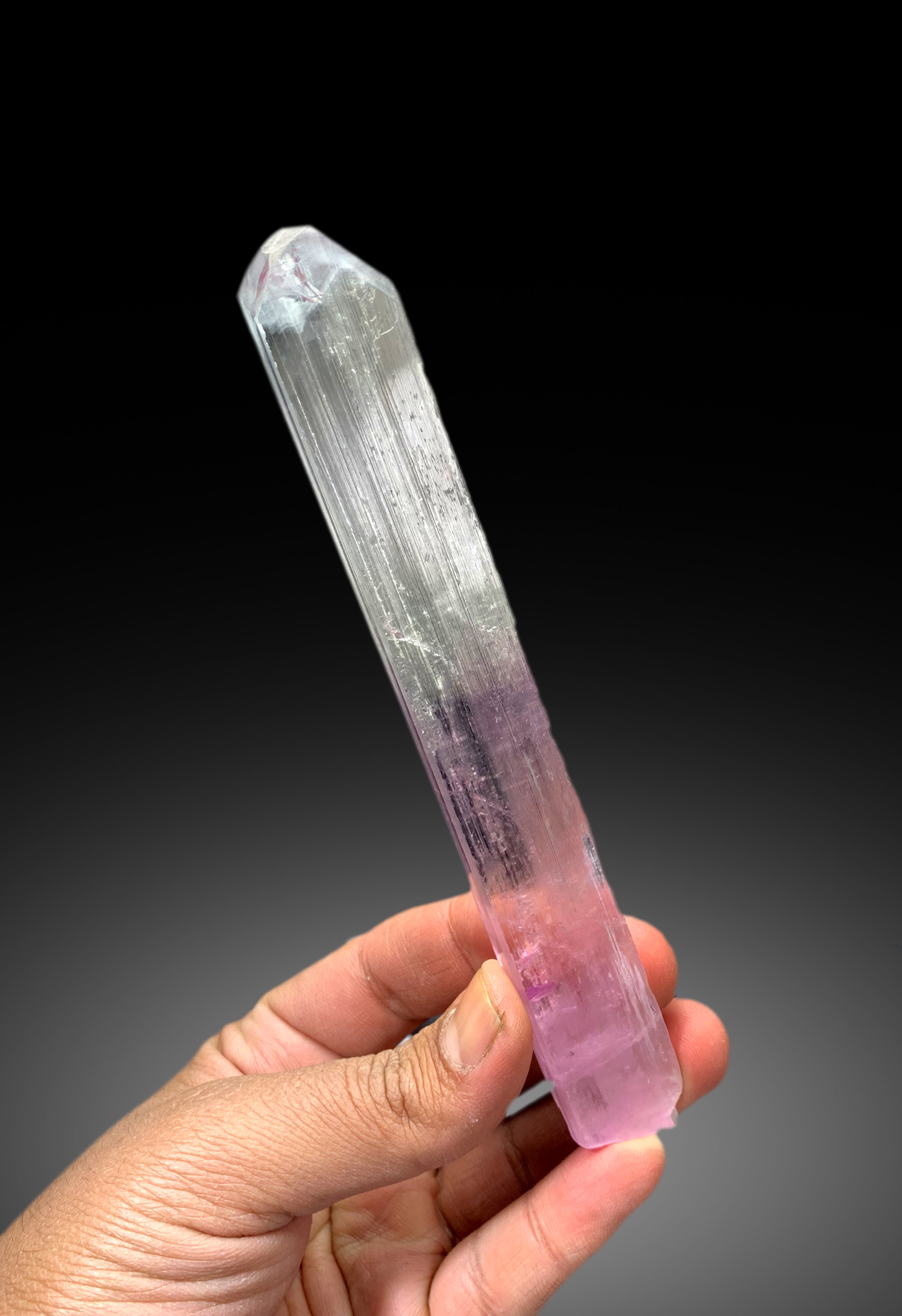 Transparent Pink Kunzite Crystal from Afghanistan - 99 gram