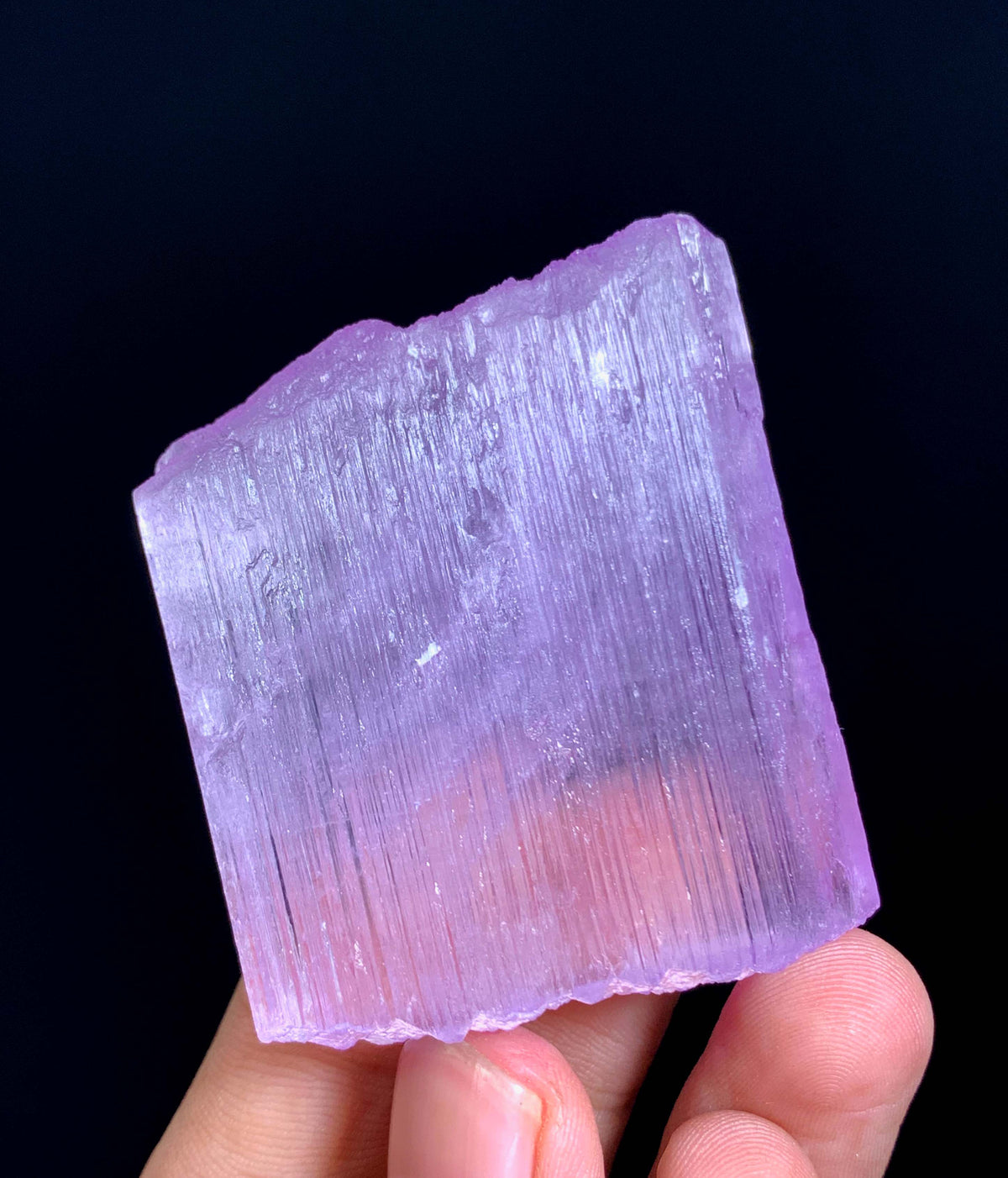 Florescent Pink Kunzite Crystal From Afghanistan - 69 Grams