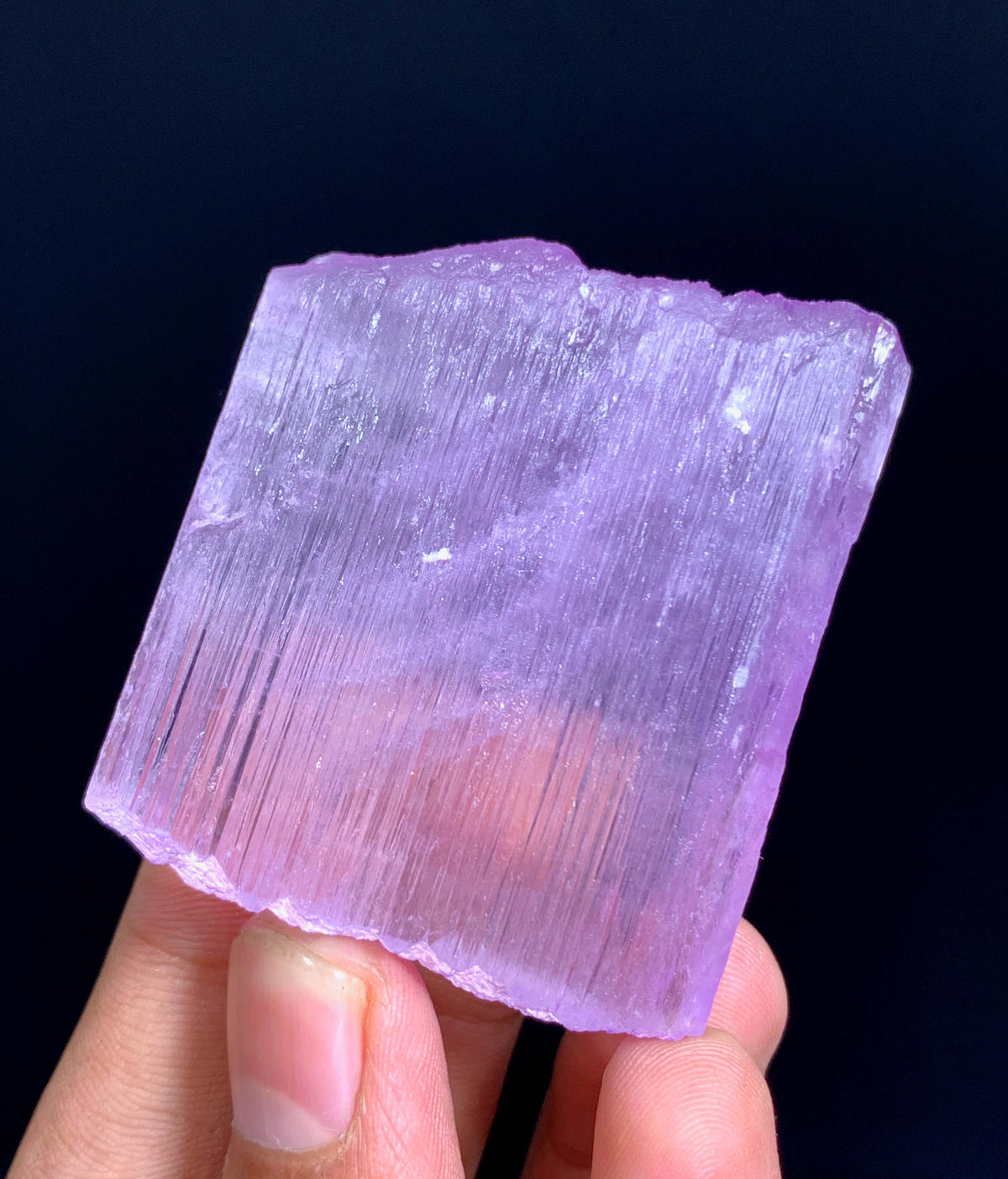Florescent Pink Kunzite Crystal From Afghanistan - 69 Grams