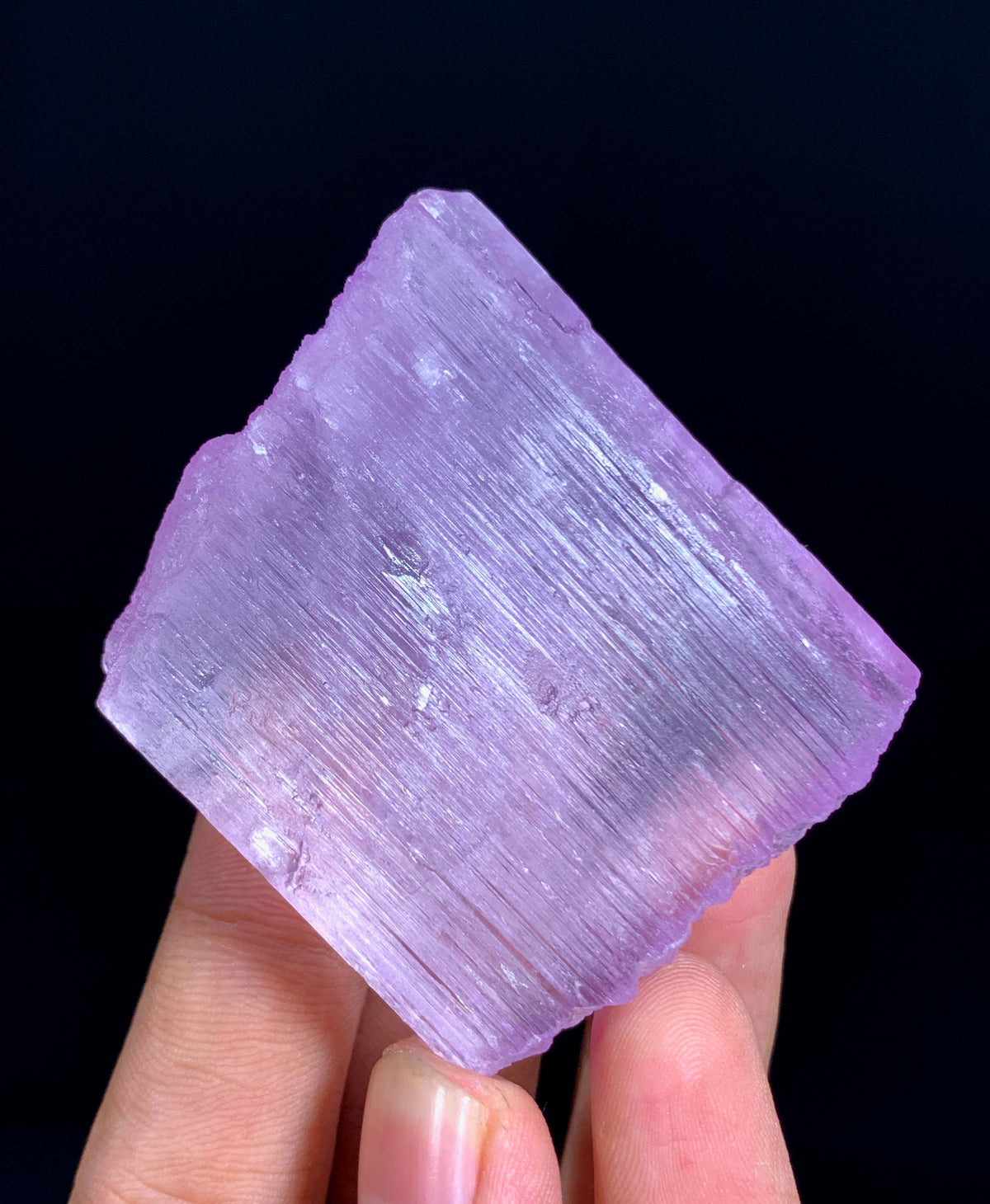Florescent Pink Kunzite Crystal From Afghanistan - 69 Grams