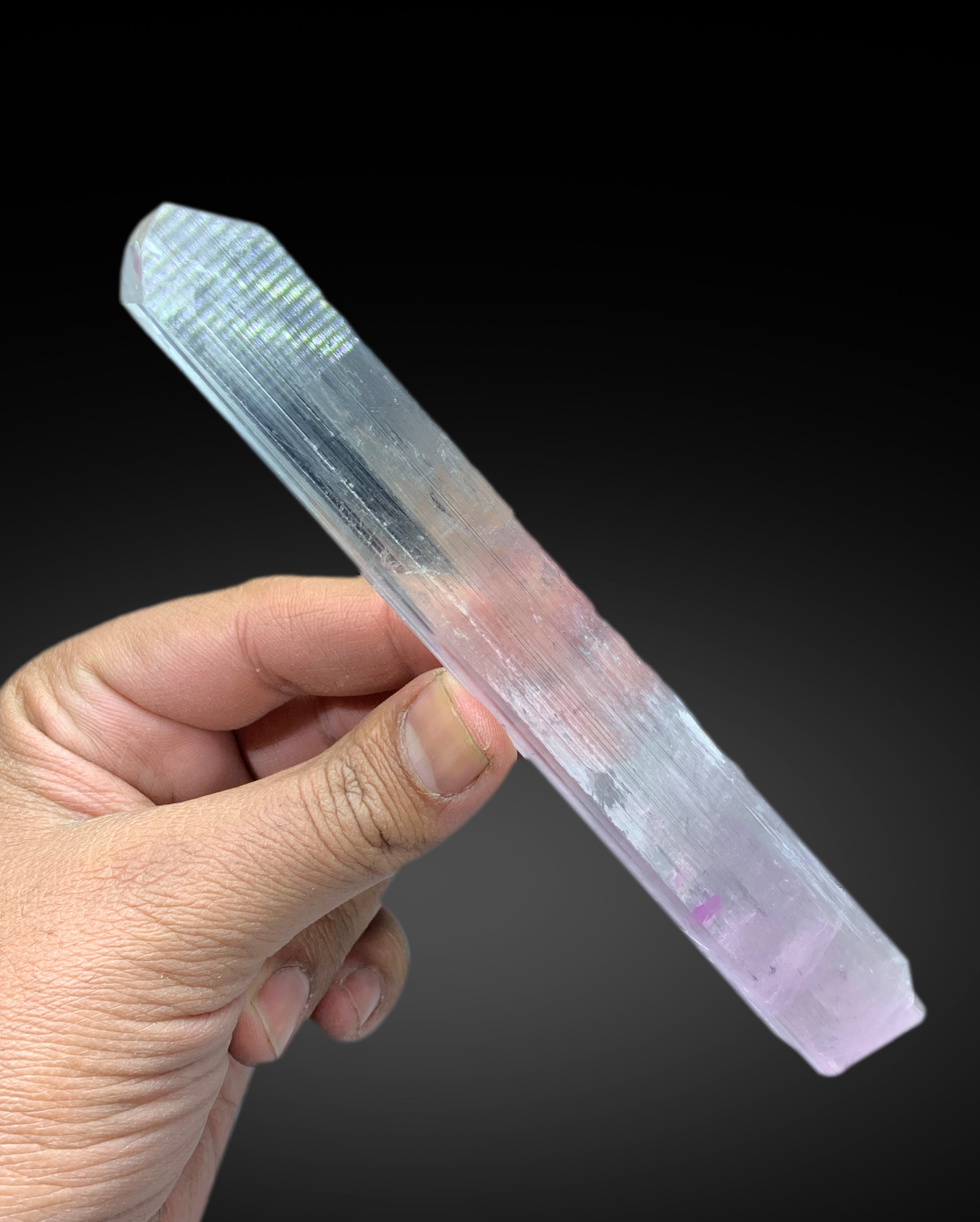 Transparent Pink Kunzite Crystal from Afghanistan - 99 gram