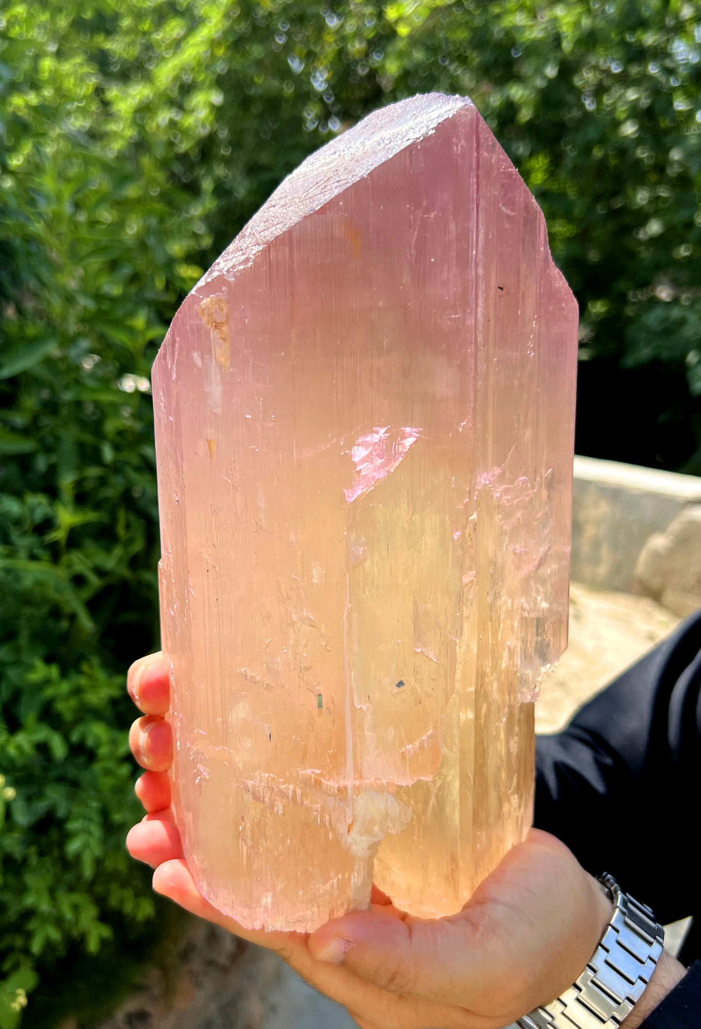 Museum Grade Peach Pink Kunzite Crystal from Afghanistan - 6.3 Kg