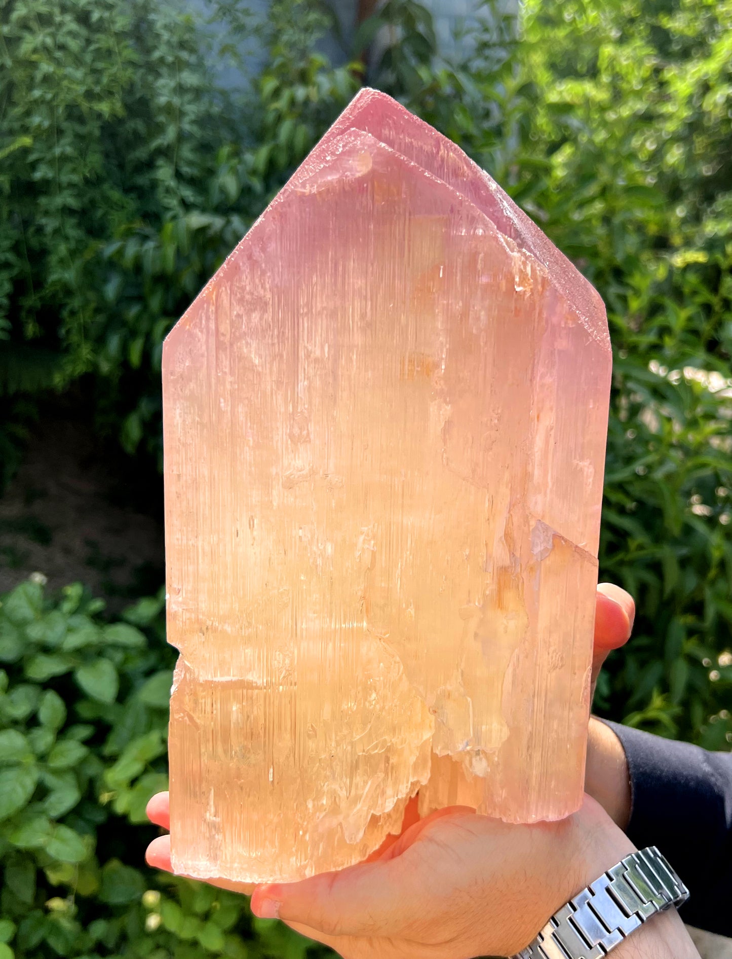 Museum Grade Peach Pink Kunzite Crystal from Afghanistan - 6.3 Kg