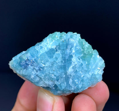 Indicolite Blue Tourmaline Crystal Bunch From Afghanistan - 35 Grams