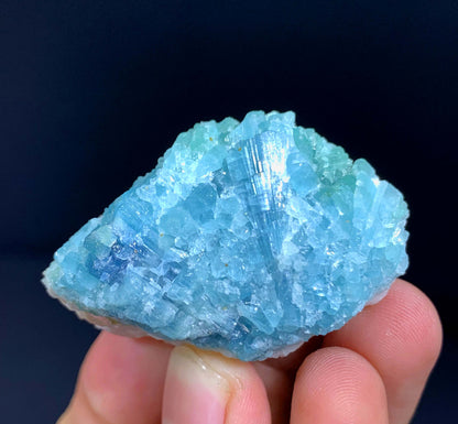Indicolite Blue Tourmaline Crystal Bunch From Afghanistan - 35 Grams