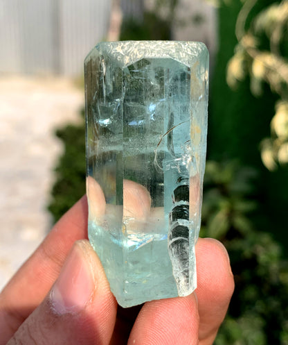 Gemmy Blue Aquamarine Crystal from Shigar valley Pakistan - 51 grams