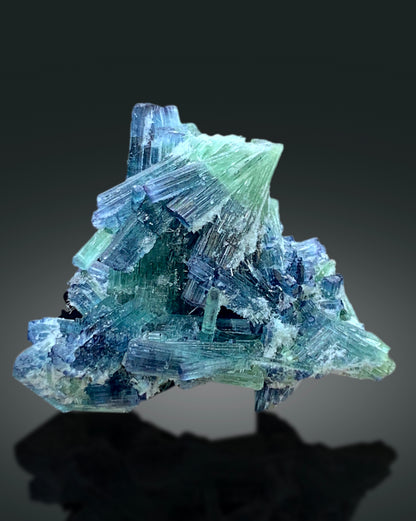 Natural Indicolite Blue Tourmaline Cluster, Tourmaline Specimen, Raw Mineral, Tourmaline Crystals from Afghanistan - 42.95 CT