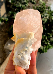 Peach Pink Morganite on Albite from Afghanistan - 234 gram