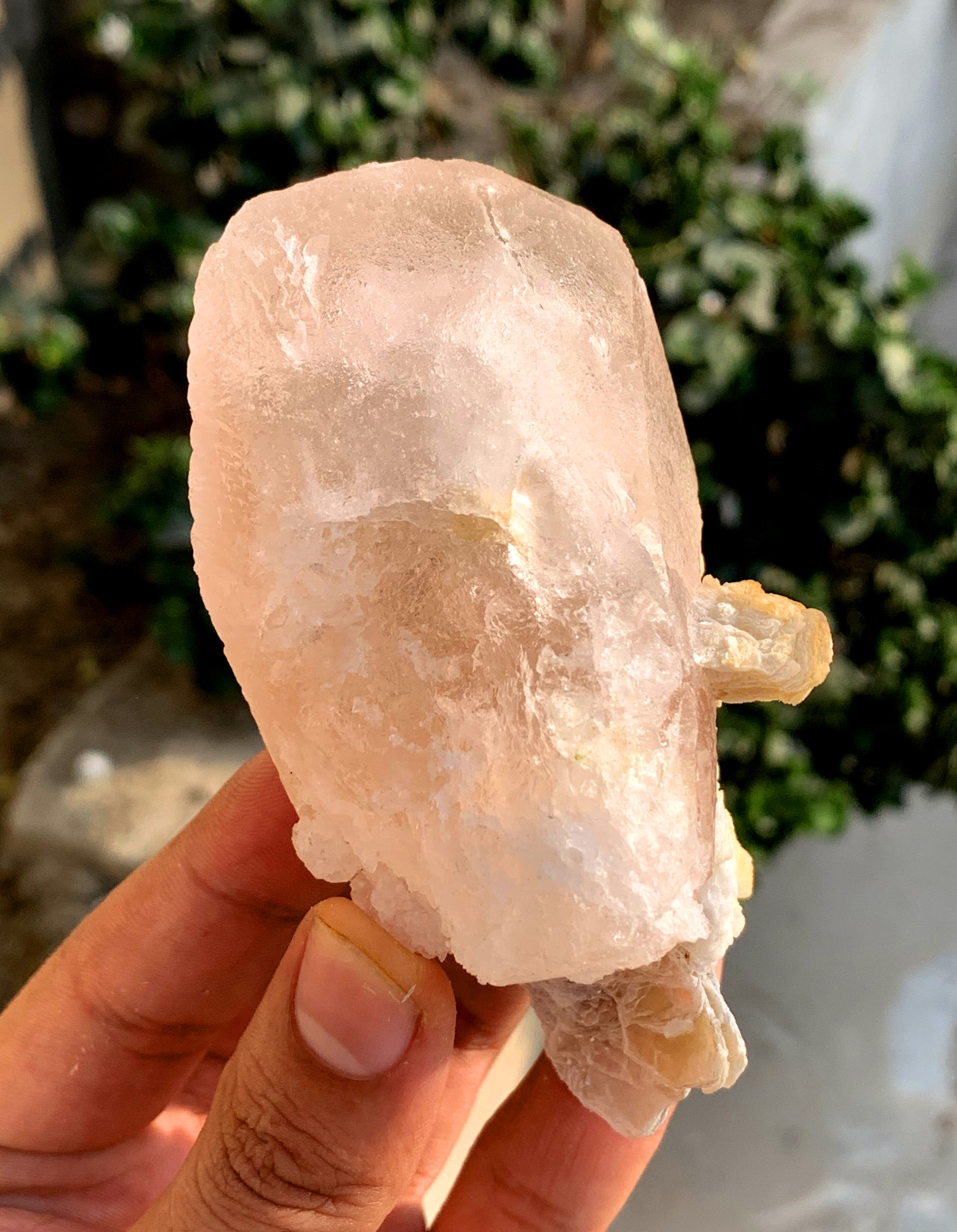 Peach Pink Morganite on Albite from Afghanistan - 234 gram
