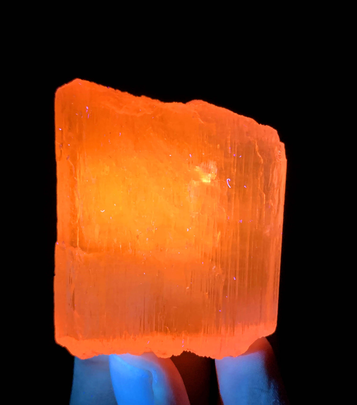 Florescent Pink Kunzite Crystal From Afghanistan - 69 Grams