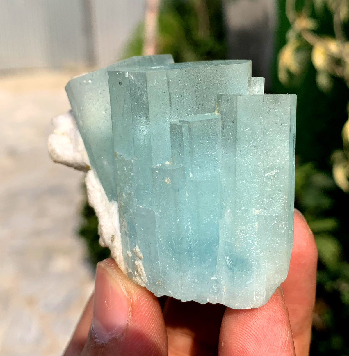 Sky Blue Aquamarine Cluster from Shigar valley Pakistan - 93 grams