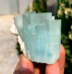 Sky Blue Aquamarine Cluster from Shigar valley Pakistan - 93 grams