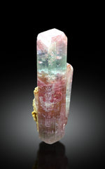 Stunning Twinned Bicolor Tourmaline Crystal from Paprok Afghanistan - 53 gram