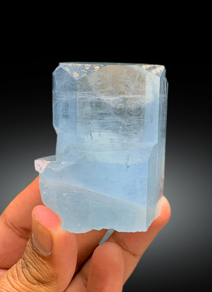 Natural Sky Blue Color Aquamarine Crystal from Pakistan - 202 gram