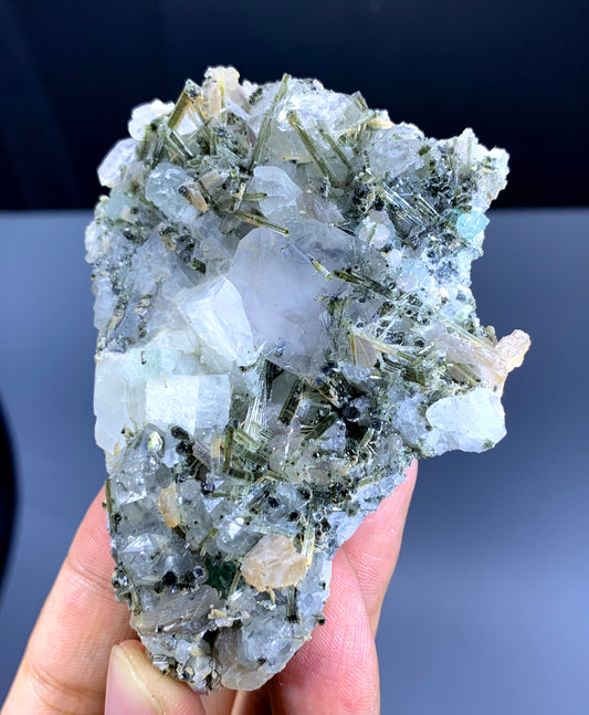 Tourmaline Crystals with Fluorite and Quartz Specimen from Skardu Pakistan - 84 gram