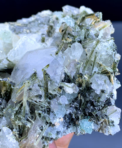 Tourmaline Crystals with Fluorite and Quartz Specimen from Skardu Pakistan - 84 gram