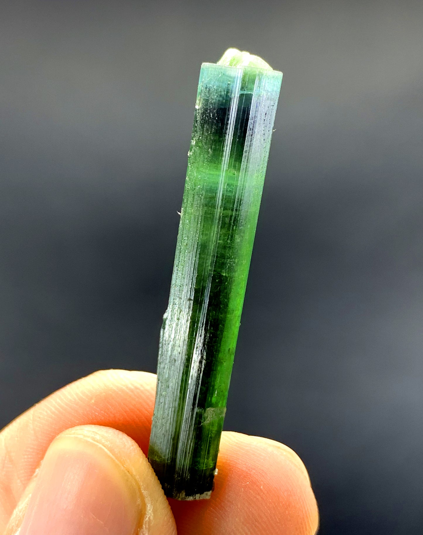 Natural Bicolor Tourmaline Crystal, Lipstick Tourmaline, Tourmaline Crystal from Afghanistan - 24.20 carat