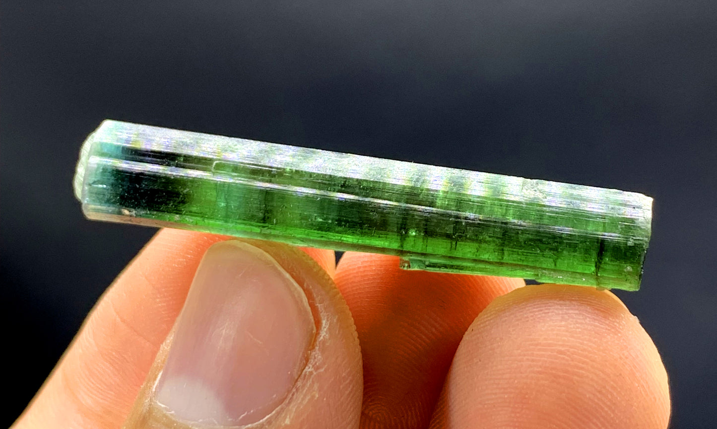 Natural Bicolor Tourmaline Crystal, Lipstick Tourmaline, Tourmaline Crystal from Afghanistan - 24.20 carat