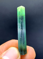 Natural Green Color Tourmaline Crystal, Lipstick Tourmaline, Tourmaline Crystal from Afghanistan - 20.0 carat