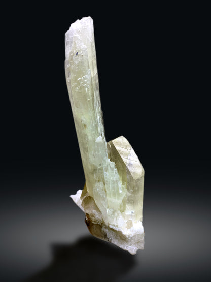 Yellow Triphane Kunzite on Smoky Quartz from Afghanistan - 537 grams