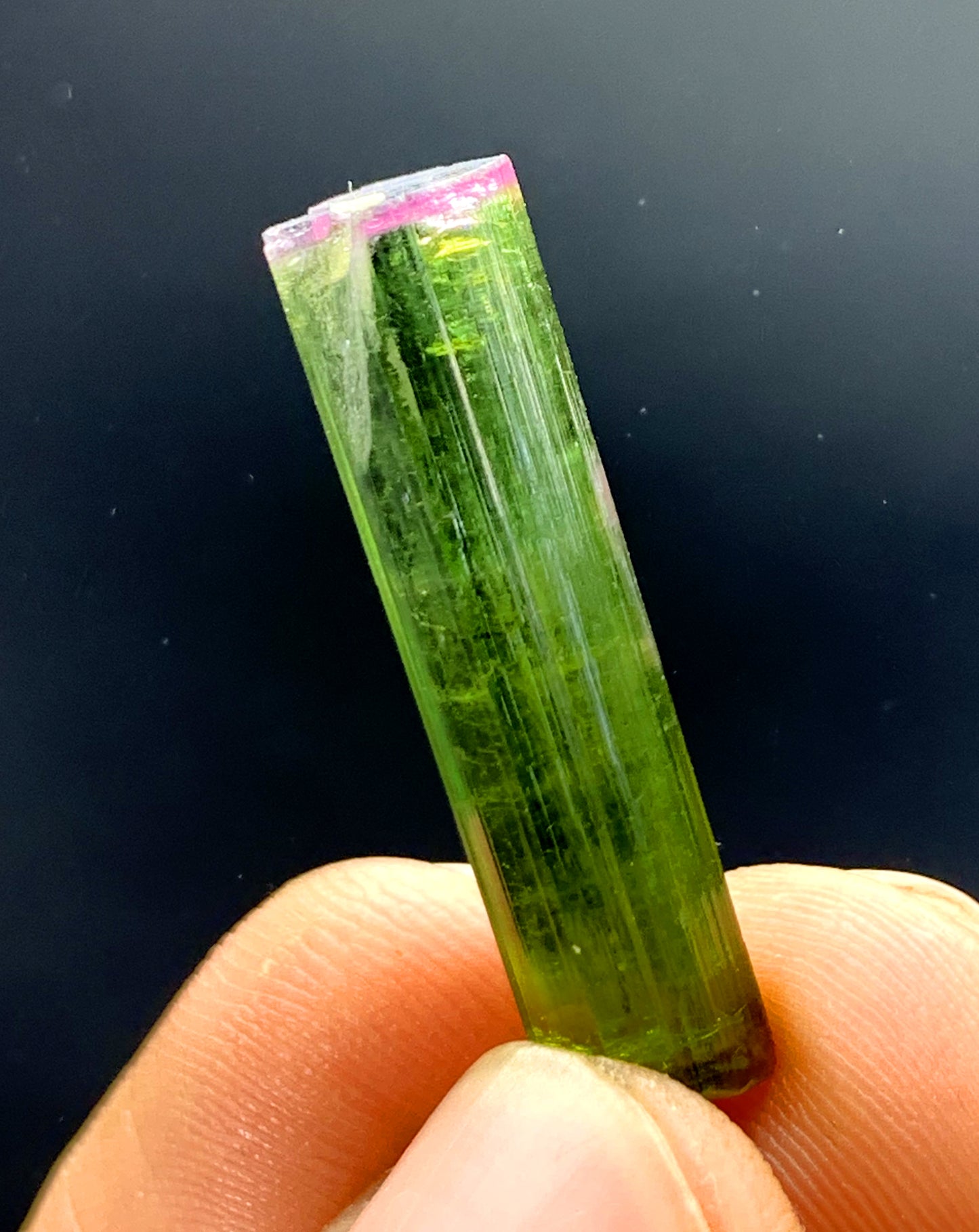 Natural Bicolor Tourmaline Crystal from Paprok Afghanistan - 11.35 carat