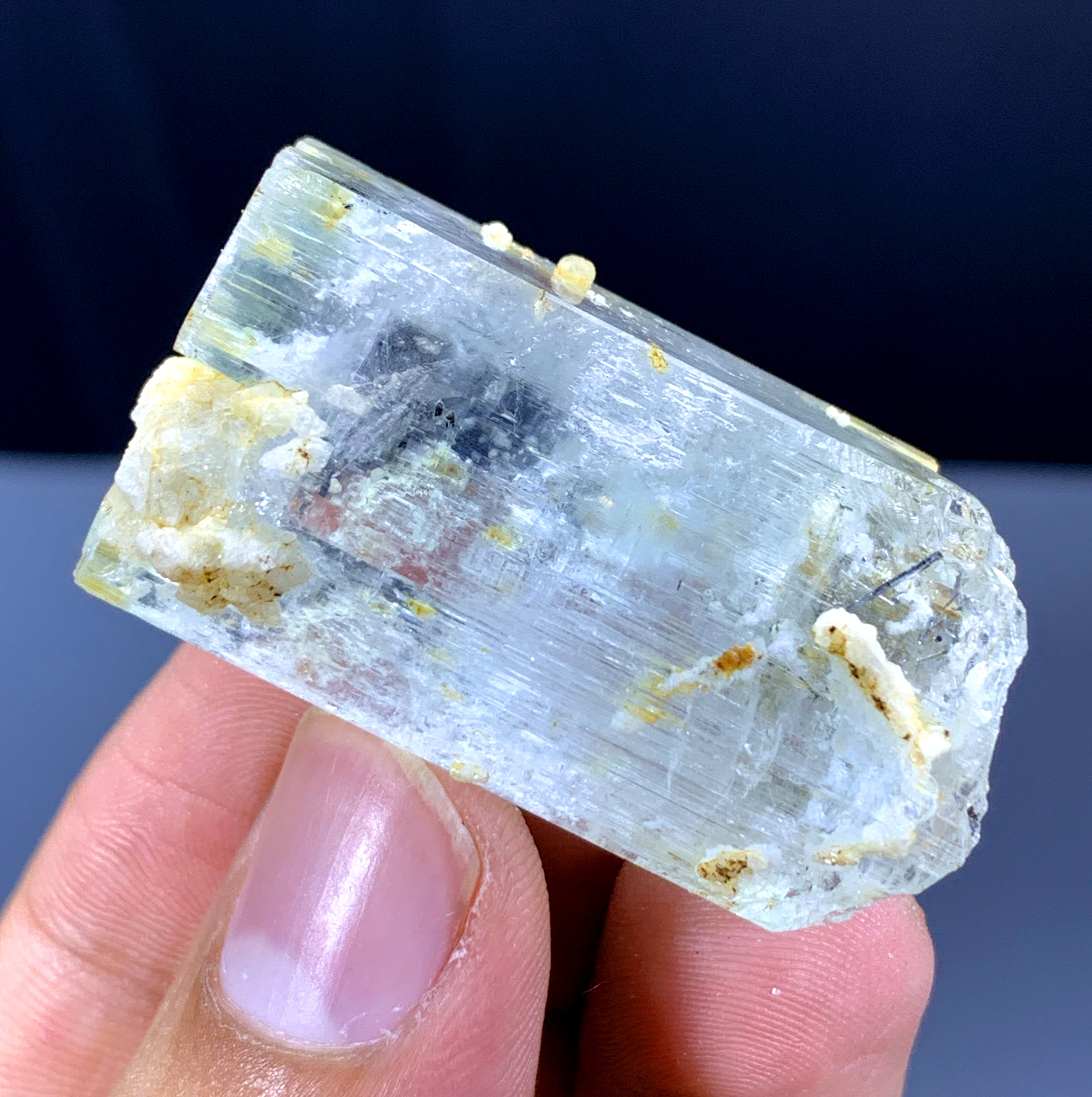 AquaMorganite Crystal, Bicolor Beryl from Skardu Pakistan - 30 gram