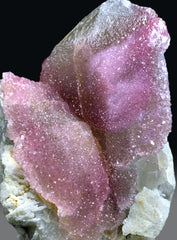 Crystallized Pink Rose Quartz on Smoky Quartz from Paprok Afghanistan - 1292 grams