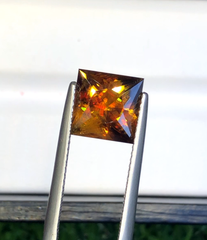 Sparkling Full Fire Sphene Titanite Gemstone With Strong Trichroism, Loose Gemstone, Princes Cut Faceted Rare Sphene - 4.50 CT