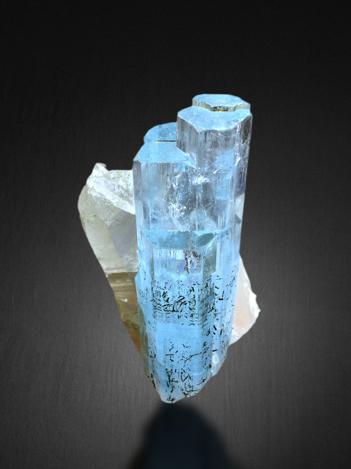 Top Grade Gemmy Aquamarine on Quartz from Shigar valley Pakistan - 305 grams