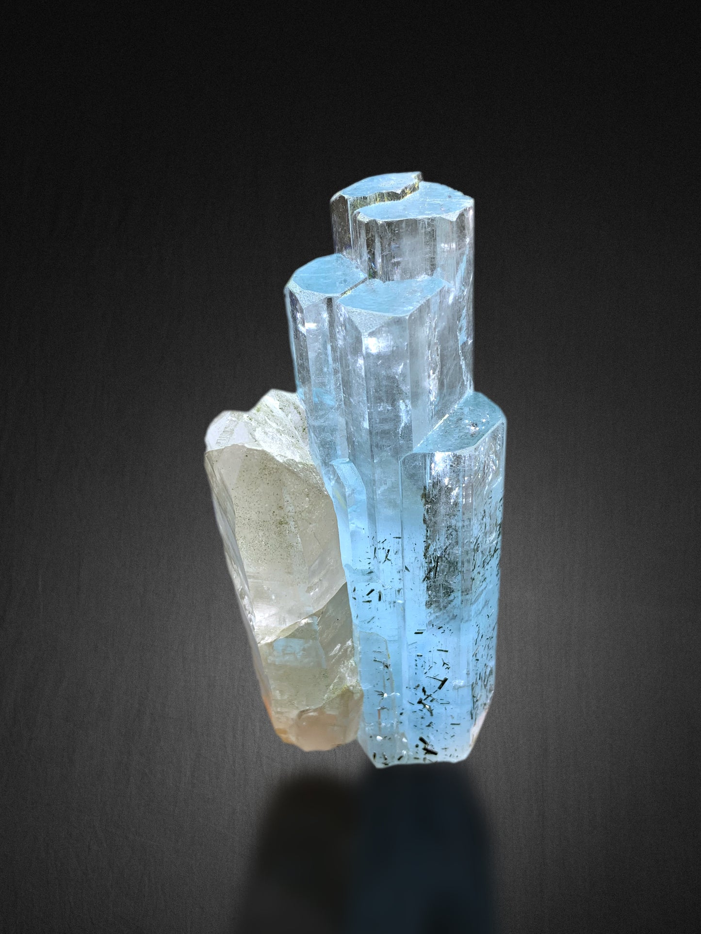 Top Grade Gemmy Aquamarine on Quartz from Shigar valley Pakistan - 305 grams
