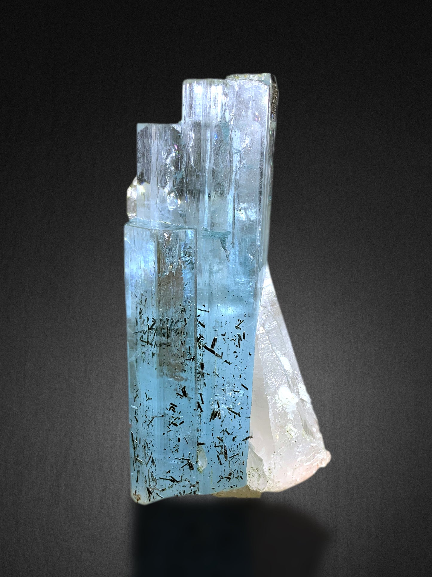 Top Grade Gemmy Aquamarine on Quartz from Shigar valley Pakistan - 305 grams