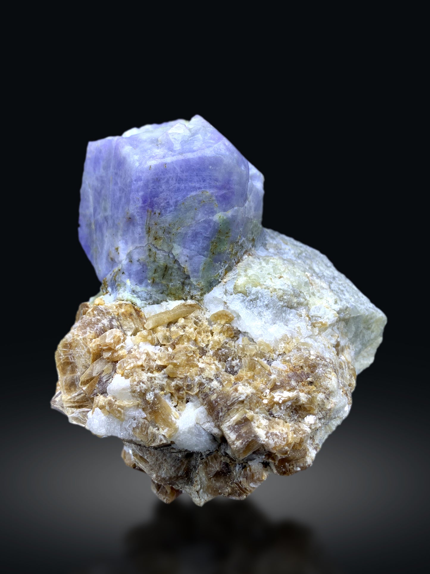 Fluorescent Rare Purple Hackmanite on Phlogopite Mica from Afghanistan - 1400 grams