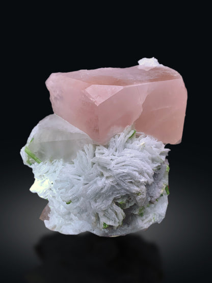 Pink Morganite with Green Tourmalines, Cleavelandite Albite and Quartz from Afghanistan - 1213 gram