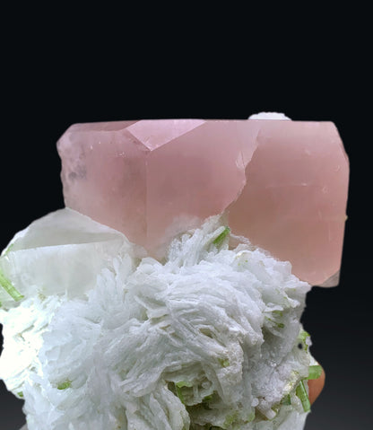 Pink Morganite with Green Tourmalines, Cleavelandite Albite and Quartz from Afghanistan - 1213 gram
