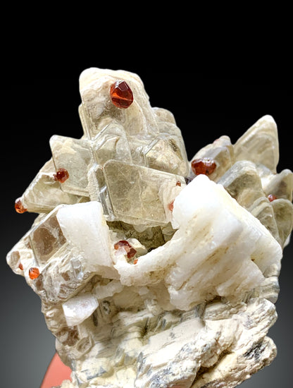 Spessartine Garnet Crystals with Muscovite and Feldspar from Pakistan, 40 gram