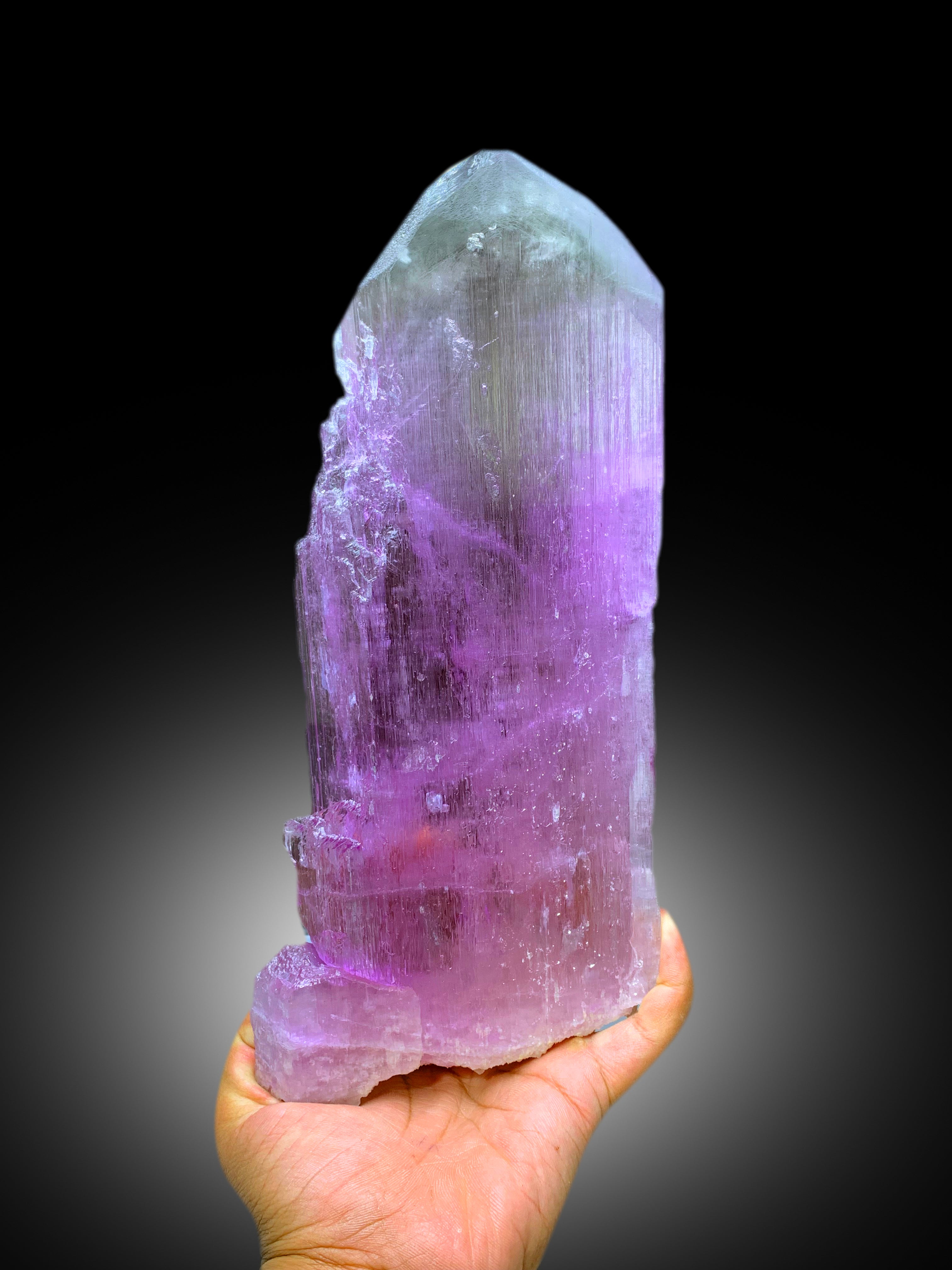 Museum Grade Bicolor Kunzite Crystal, V Shape Terminated Kunzite, Raw Kunzite Stone, Afghan Kunzite, Kunzite Specimen - 1905 gram