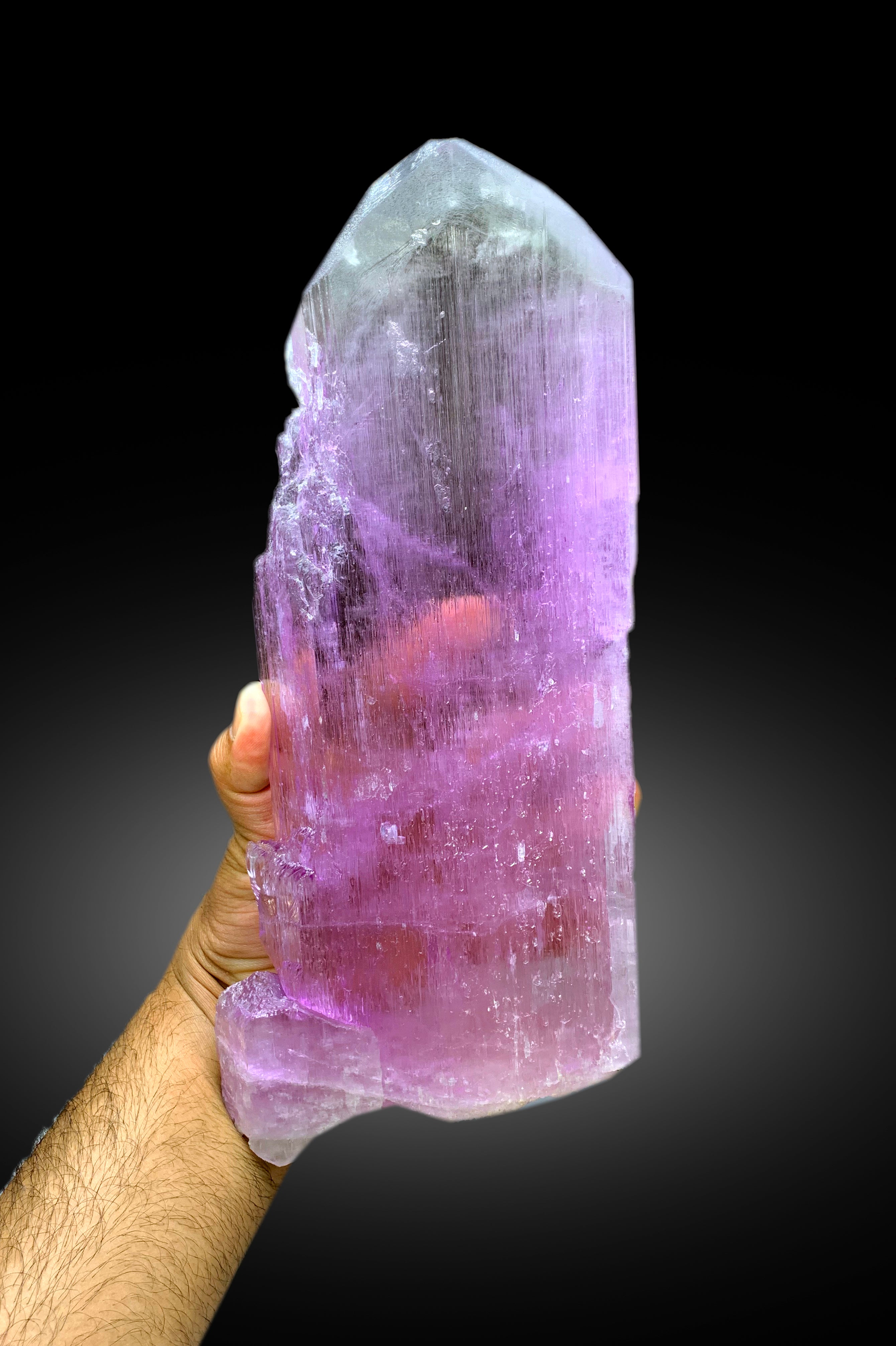 Museum Grade Bicolor Kunzite Crystal, V Shape Terminated Kunzite, Raw Kunzite Stone, Afghan Kunzite, Kunzite Specimen - 1905 gram