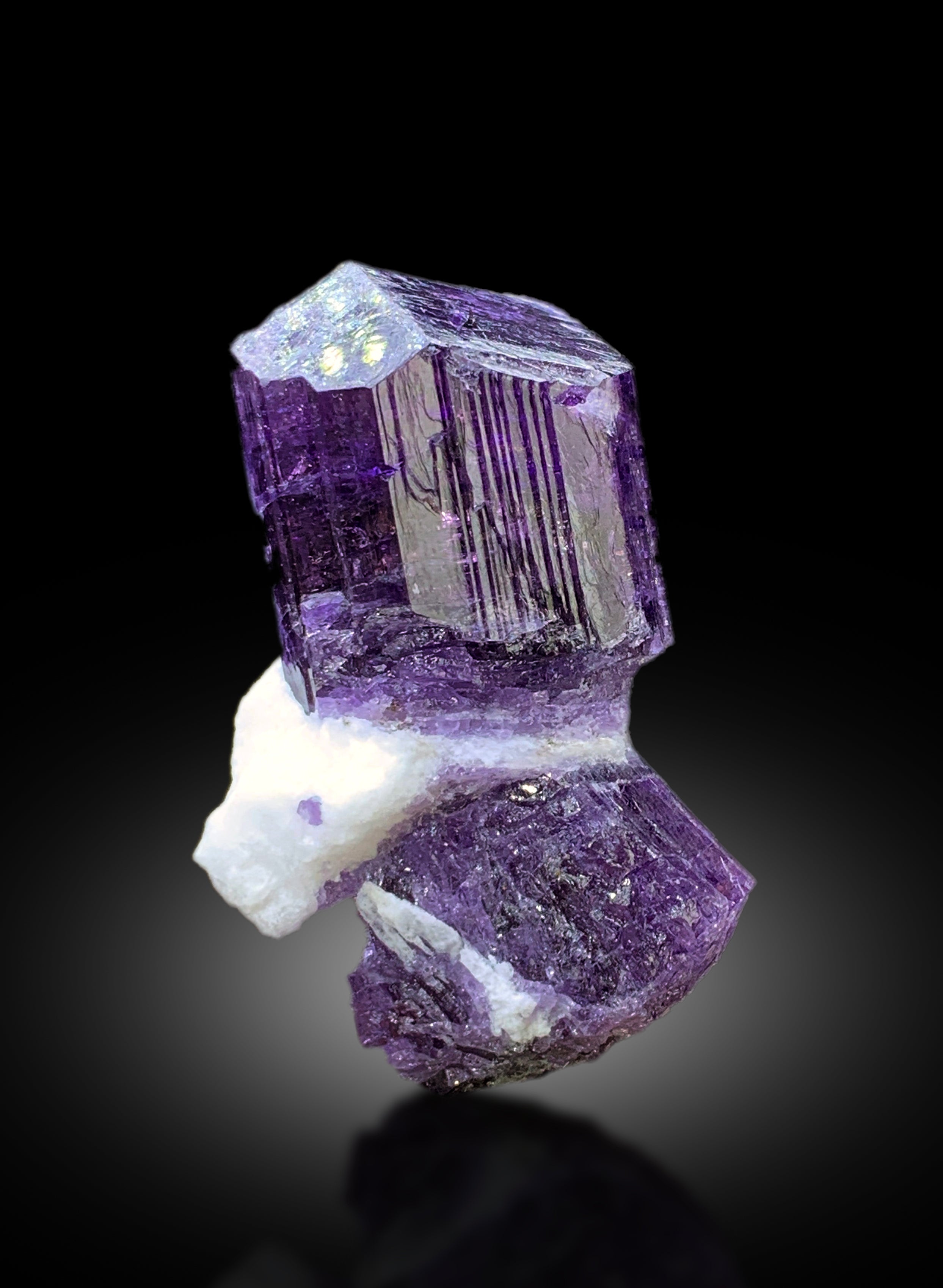 Rich Purple Color Scapolite Specimen, Scapolite Crystal, Raw Mineral, Scapolite from Badakhshan Afghanistan - 68 gram