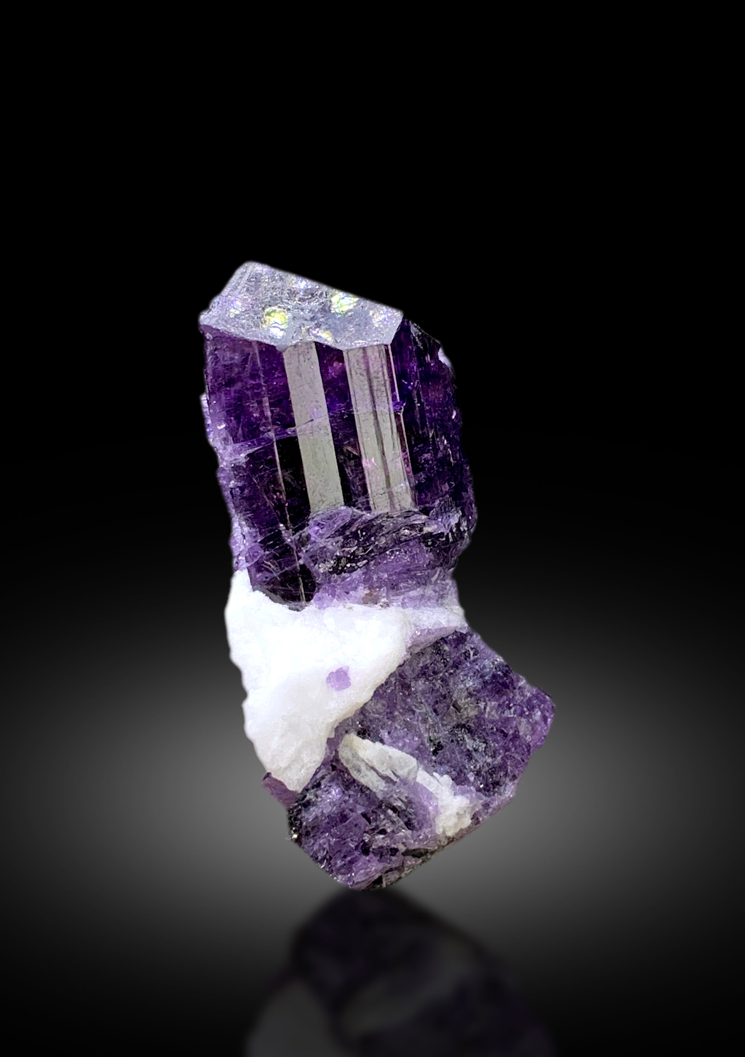 Rich Purple Color Scapolite Specimen, Scapolite Crystal, Raw Mineral, Scapolite from Badakhshan Afghanistan - 68 gram