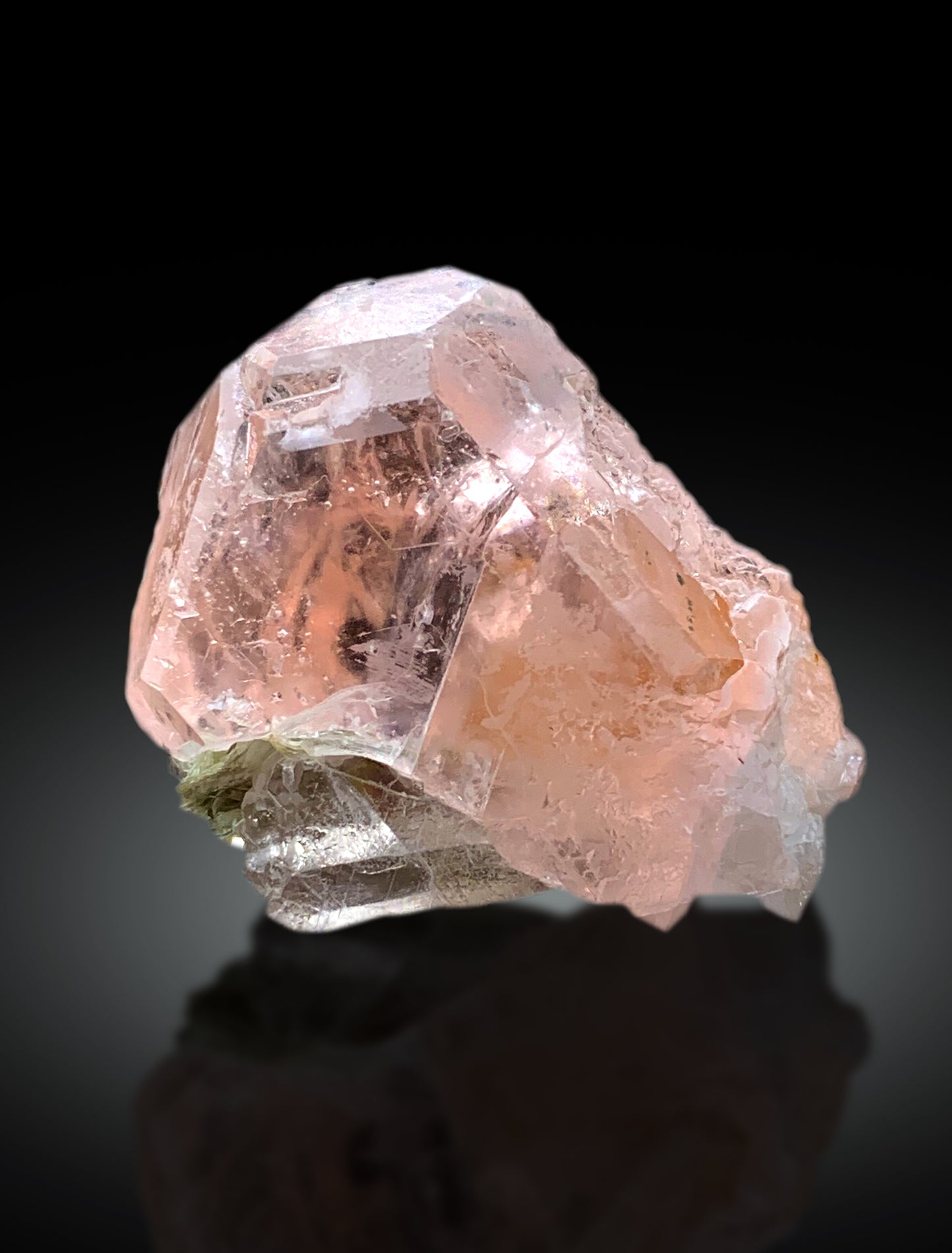 Natural Pink Fluorite Crystal from Pakistan, 58 gram